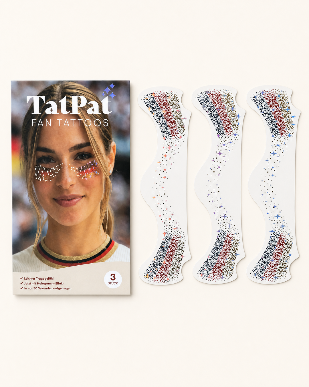 Dein Spieltags-Set: 6 Glow Tattoos